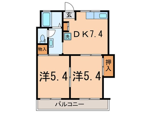 メゾン雪ヶ谷の物件間取画像